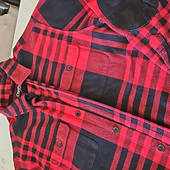 Fleece plaid button up - Picture 3 of 5